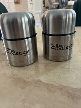 Stainless Steel Food Jar - Silver - The Woodlands Texas - New!! 2 Available